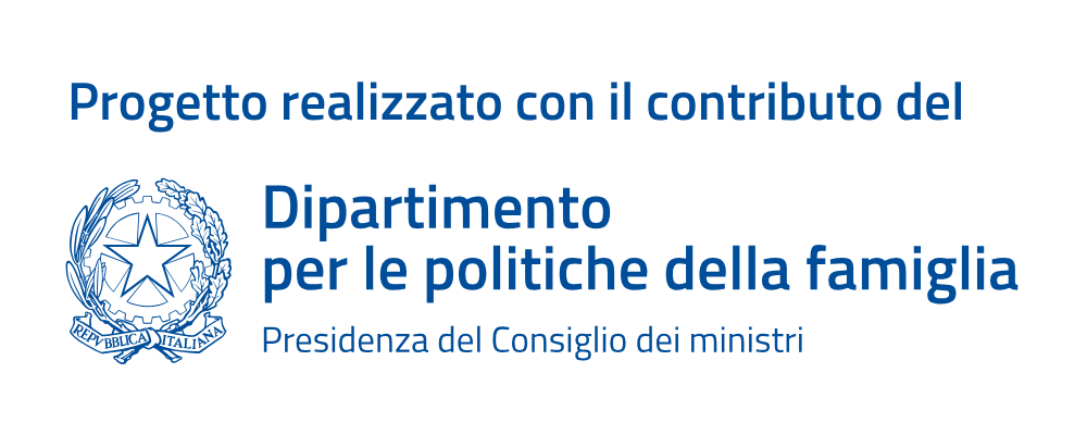 Progetto realizzato con il contributo del Dipartimento per le politiche della famiglia