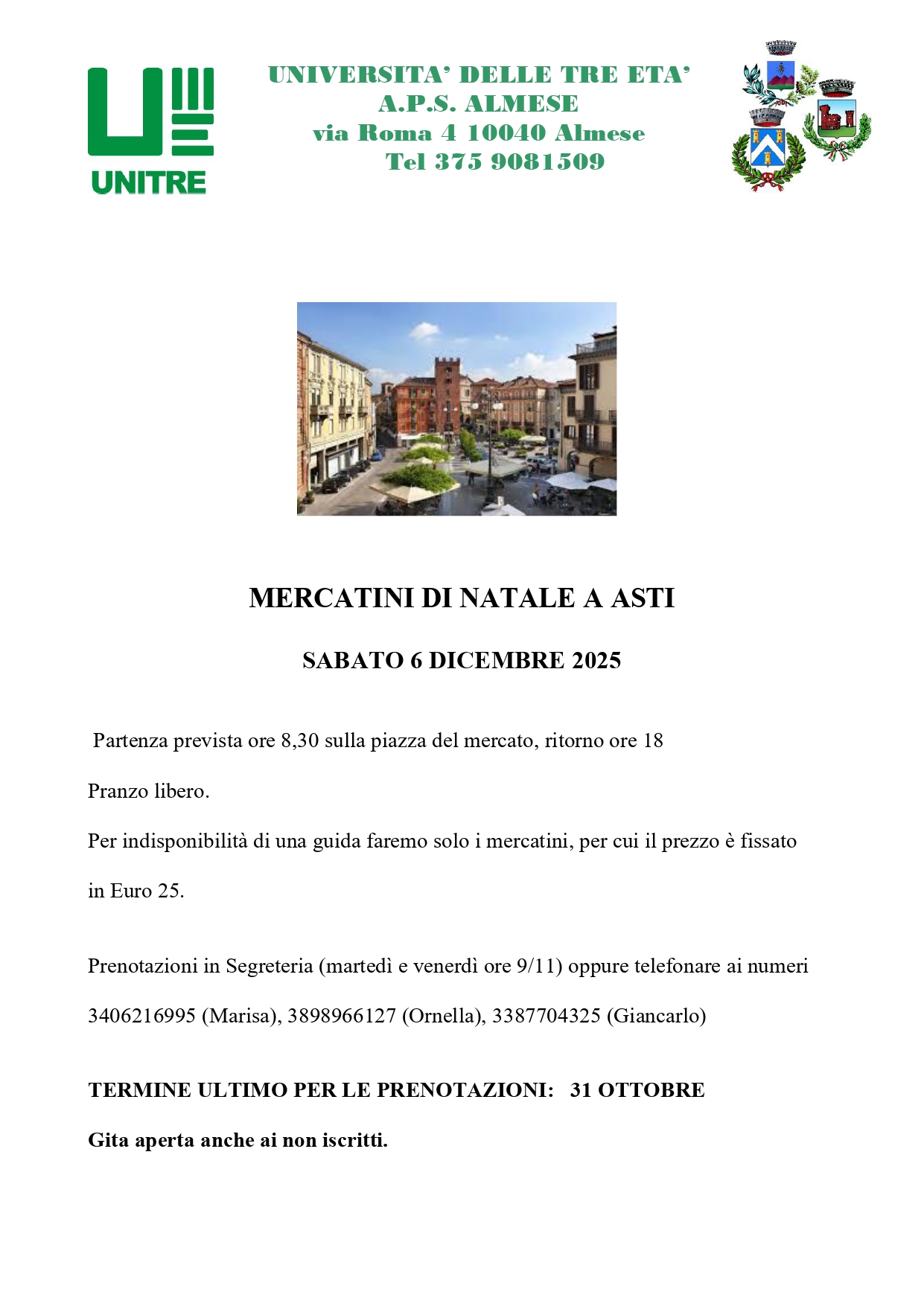 Mercatini di Natale – UniTre