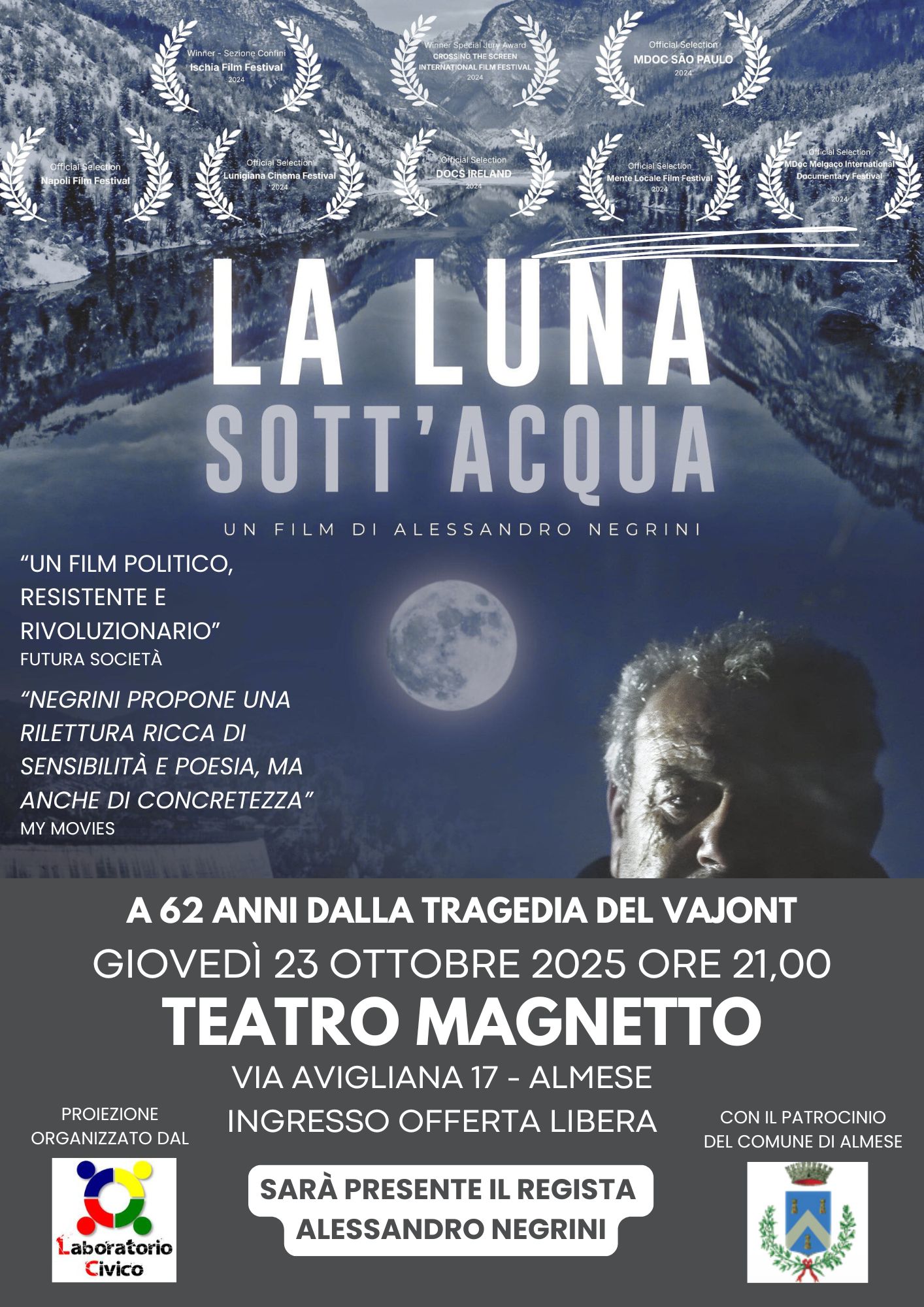 proiezione la luna sott’acqua_23 ott